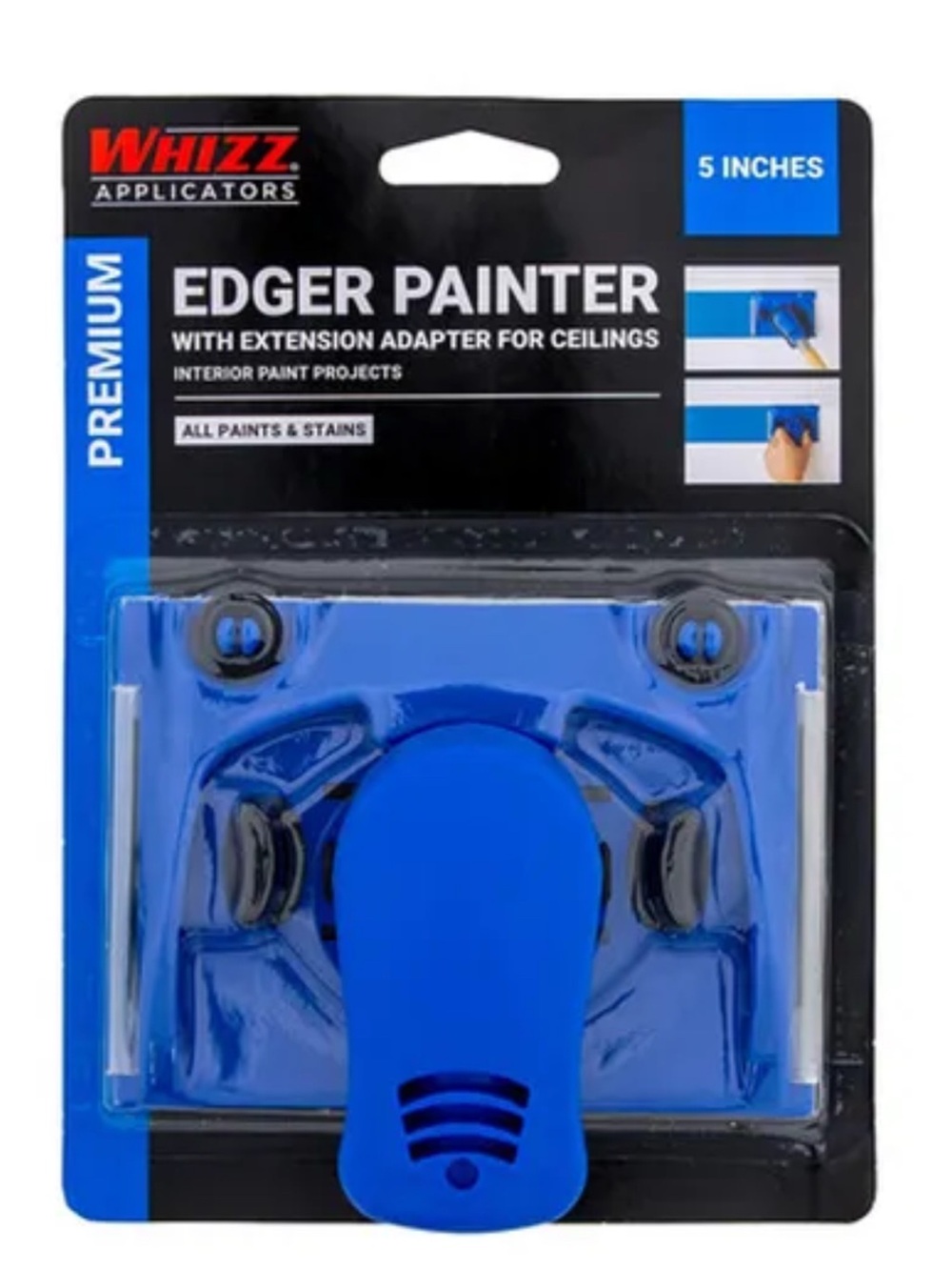 Whizz Premium Edger Painter 5" with Extension Adapter for ceilings NWT